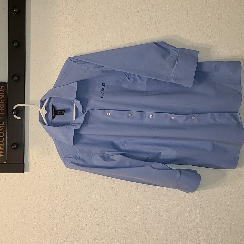 Chase Bank Lands' End ¾ sleeve button-down Shirt (Tall)